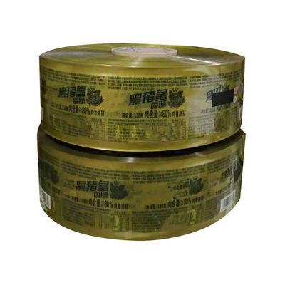 فیلمی بسته بندی پلاستیکی برای مواد غذایی رول با موانع بالا فیلم بسته بندی بسته بندی PVDC برای سوسیس گوشت