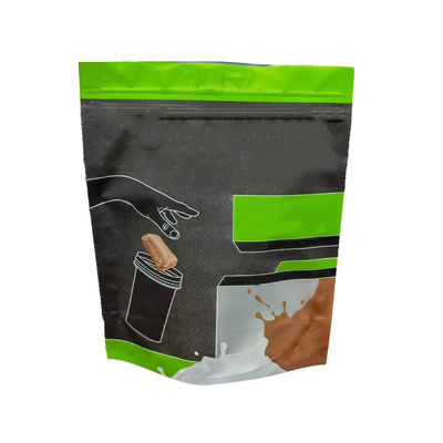 کیسه پروتئین پنیر با پوشش PVDC KPET ضد رطوبت ایستاده Zip Lock Gravure Printing