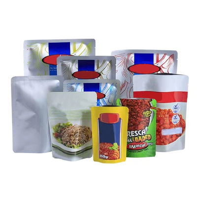 کیسه بسته بندی مواد غذایی پلاستیکی کیسه های قهوه چاپی سفارشی Ziplock 40 Mic ~ 250 Mic
