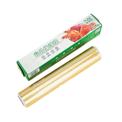 خوب امن 30cm * 15m PVDC فیلم بسته بندی بسته بندی مواد غذایی برای ساندویچ 140 درجه C دمای داخلی