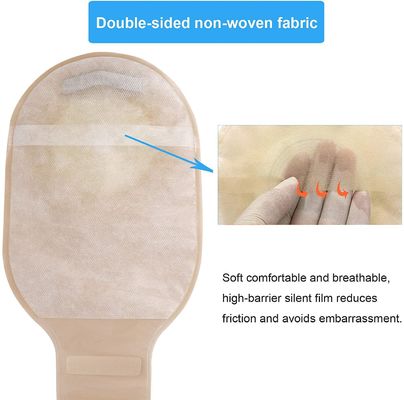 یک / دو تکه 15-80mm کیسه ی یکبار مصرفی کولستومی بدون / با کربن فعال