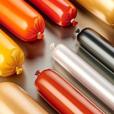 30-350mm عرض مسطح PVDC پلاستیکی کاسه فیلم سوسیس مقاوم در برابر گرما تا 90C برای بسته بندی سوسیس